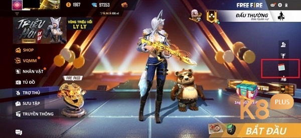 Chọn “Lịch sự kiện” trên màn hình chính của game