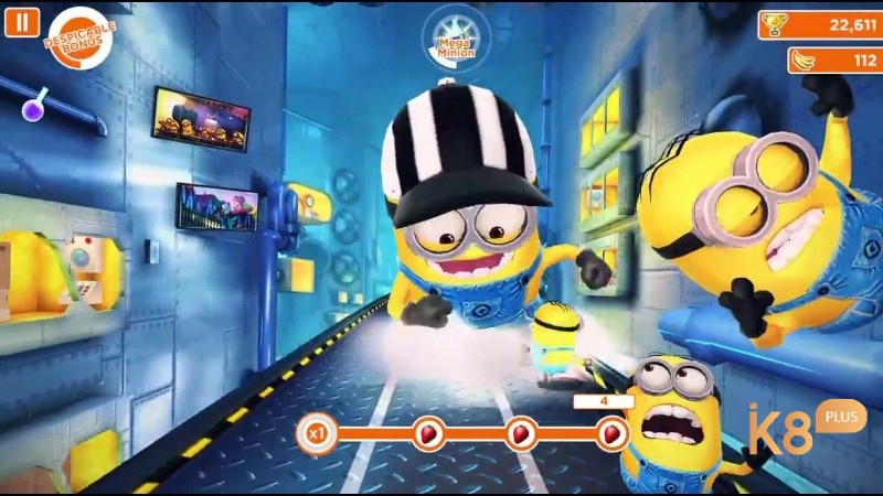Bạn sẽ điều khiển một chú Minion đáng yêu khi chơi Minion Rush 