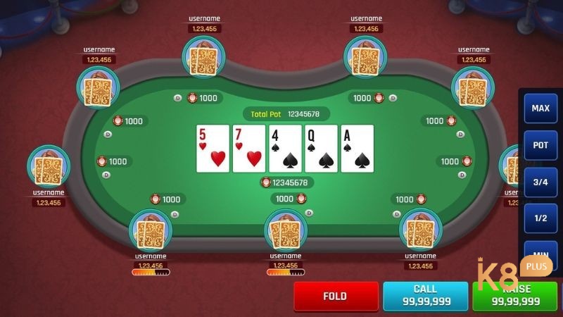 Quy định 4 vòng chơi poker