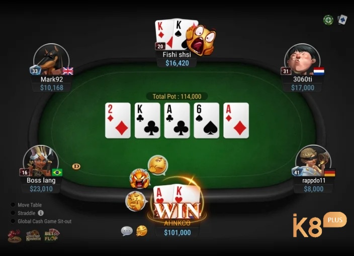 Cách xác định người chơi thắng trong poker