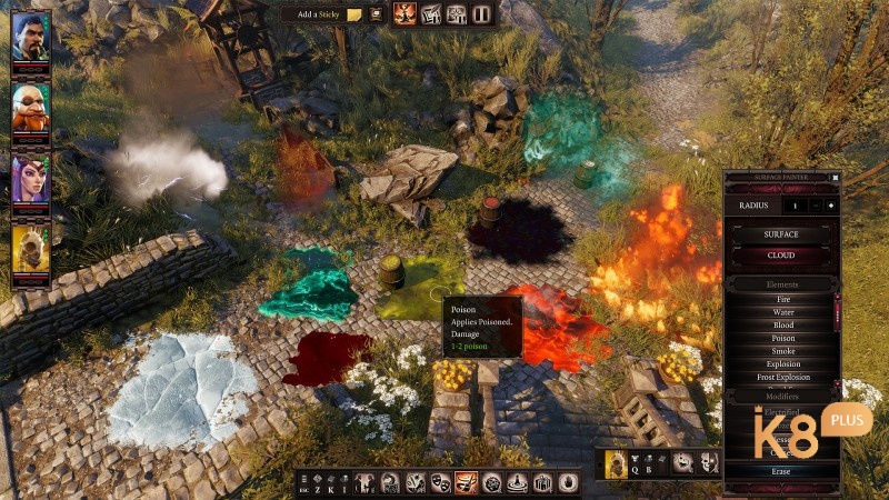Sử dụng kỹ năng đặc biệt để khám phá kho báu và bí mật ẩn giấu trong thế giới game Divinity: original sin 2.