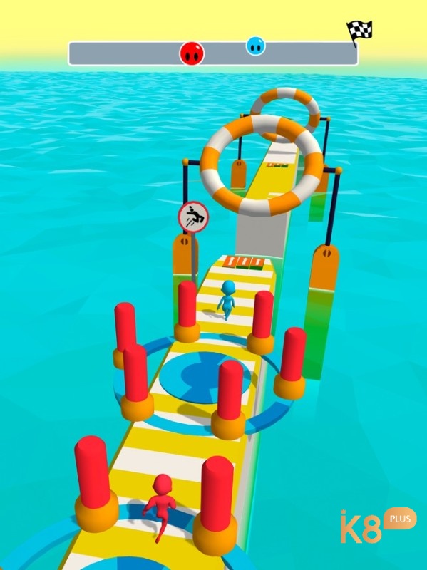  Game Fun Race 3D có lối chơi đơn giản, khi người chơi sẽ điều khiển nhân vật để vượt qua chướng ngại vật