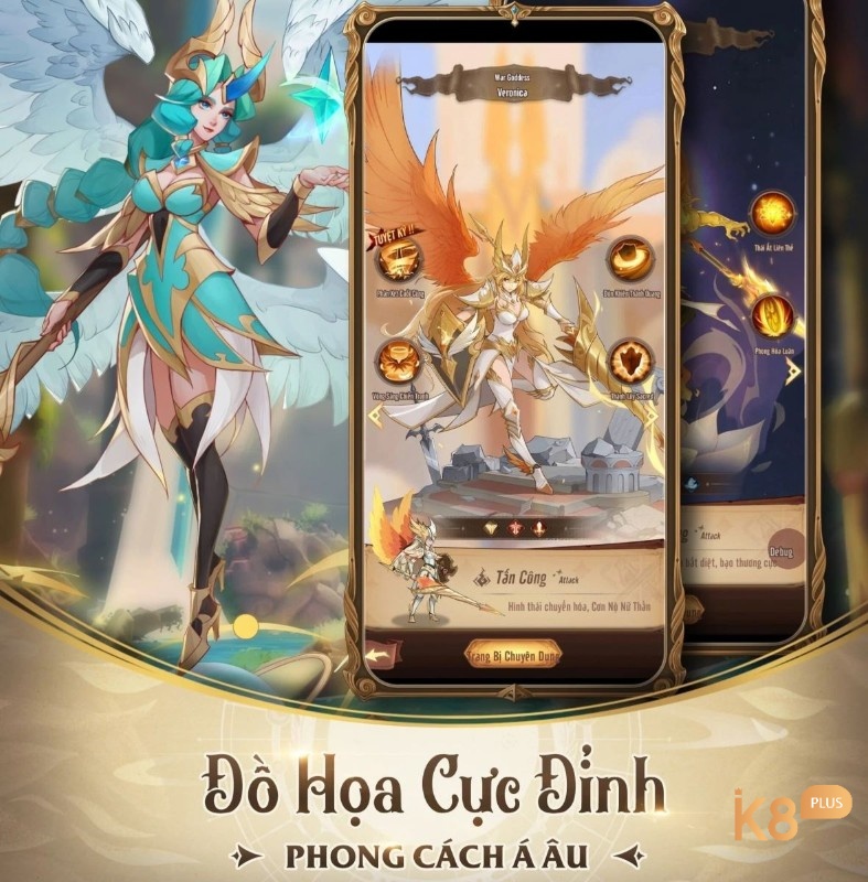 Đồ họa ấn tượng tạo nên thế giới fantasy hiện lên sống động và đầy mê hoặc