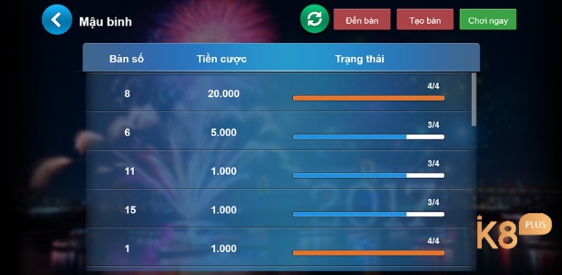 Mậu binh trên PC cung cấp nhiều chế độ chơi đa dạng, phù hợp cả người mới lẫn cao thủ.