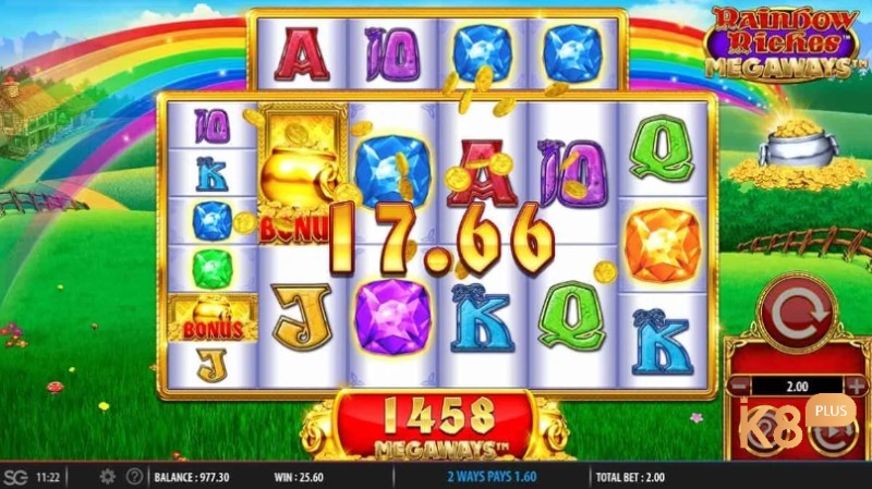 Road to Riches – vòng thưởng huyền thoại trong Rainbow Riches với hệ số nhân cực lớn lên tới 500x
