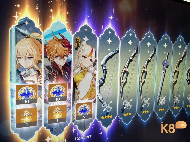 Game cày cuốc hay cho mobile với hệ thống gacha nhân vật và resin giới hạn tạo động lực cày cuốc đều đặn mỗi ngày.