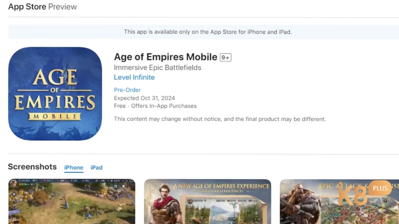 Tải game de chế mobile iOS trực tiếp từ App Store để đảm bảo an toàn và phiên bản chính thống.